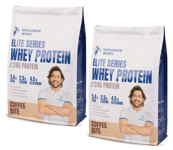 Explosive Whey Elite Series Whey Protein - Trusted by M.S. Dhoni and Kedar Jadhav | Premium, Concentrate Sport Supplements for Enhanced Muscle Growth and...