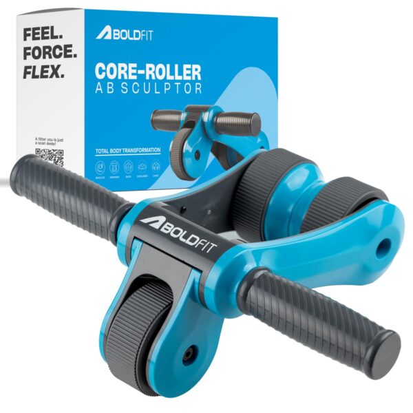 Boldfit Abs Roller for Men & Women Premium Ab Wheel Roller Stomach Abs Roller for Home Workout, Gym Ab Roller for Men Abs Workout