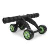 PRO365 Home Gym 4 Wheel Pro Advance Wheel Roller Abdominal Fitness Trainer And Stomach Exercise Machine Equipment Workout For Men & Women, Black - Image 2