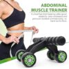 PRO365 Home Gym 4 Wheel Pro Advance Wheel Roller Abdominal Fitness Trainer And Stomach Exercise Machine Equipment Workout For Men & Women, Black - Image 3