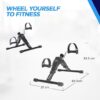Reach Mini Bike Digital Pedal Exerciser | Home Exercise Equipment | Mini Cycle for Home Workout with Fixing Strap, Adjustable Resistance & LCD Display | for Light Exercise & Physiotherapy at Home - Image 2