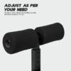 Konex Sit Up Bar for Home & Gym Workouts | Portable Abdominal Curl Exercise Equipment with Strong Suction Base | Ideal for Hips, Legs, Back, Abs & Core - Black - Image 3
