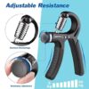 AJRO DEAL Resistance Tube with Door Anchor & Adjustable Hand Grip Full Body Workout Equipment for Home & Gym, Suitable for Men & Women - Image 3
