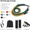 Fashnex Resistance Bands Set for Exercise, Stretching and Workout Toning Tube Kit with Foam Handles, Door Anchor, Ankle Strap and Carry Bag for Men, Women - Image 2