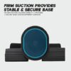 Konex Sit Up Bar for Home & Gym Workouts | Portable Abdominal Curl Exercise Equipment with Strong Suction Base | Ideal for Hips, Legs, Back, Abs & Core - Black - Image 4