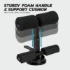 Konex Sit Up Bar for Home & Gym Workouts | Portable Abdominal Curl Exercise Equipment with Strong Suction Base | Ideal for Hips, Legs, Back, Abs & Core - Black - Image 2