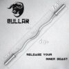 BULLAR olympic barbell 7 feet 20kg, barbell rod, olympic rod for powerlifting, olympic bar for weight lifting, with spring or clamps locks (4 feet curl with spring lock) - Image 2