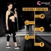 KHANAK ENTERPRISE |Resistance Exercise Bands With Door Anchor,Handles|Waterproof Carry Bag|Legs Ankle Straps For Resistance Training|Physical Therapy|Gym Equipment Set For Home Workout |Rubber - Image 2